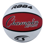 Champion Sports Size 6 Rubber Basketball - Red/White/Blue