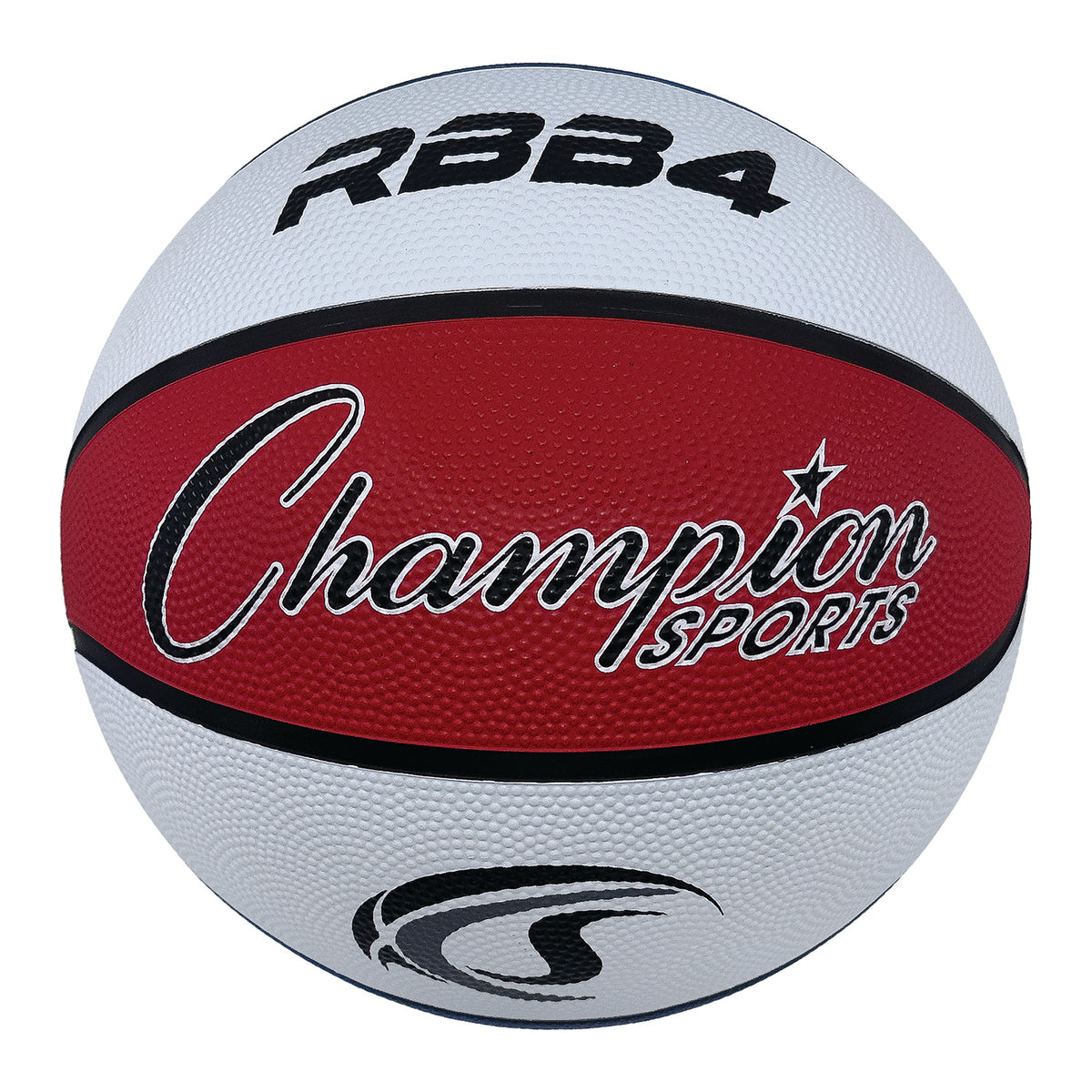 Champion Sports Size 6 Rubber Basketball - Red/White/Blue
