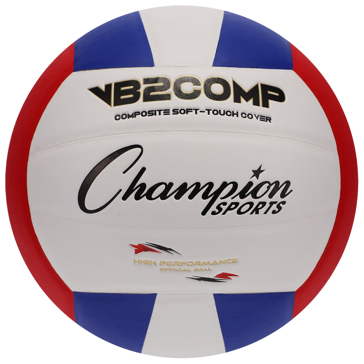 Champion Sports Cordley Composite Volleyball - Red/White/Blue
