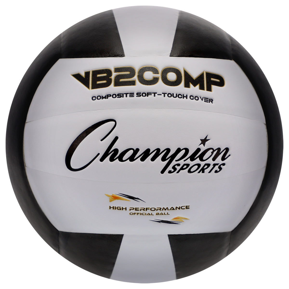 Champion Sports Cordley Composite Volleyball - Black/White