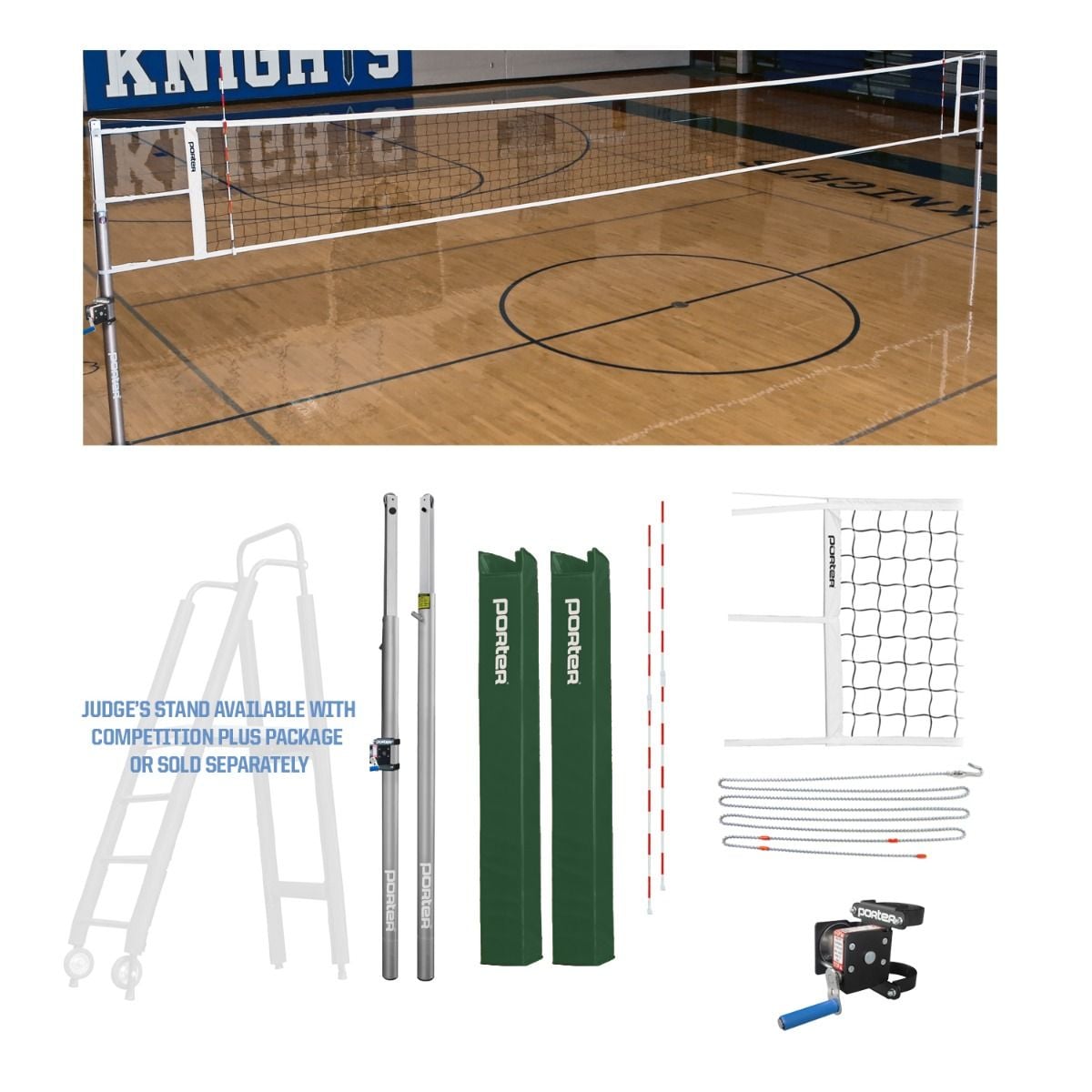 Porter Powr Line VB End Standards; 3"; Pads