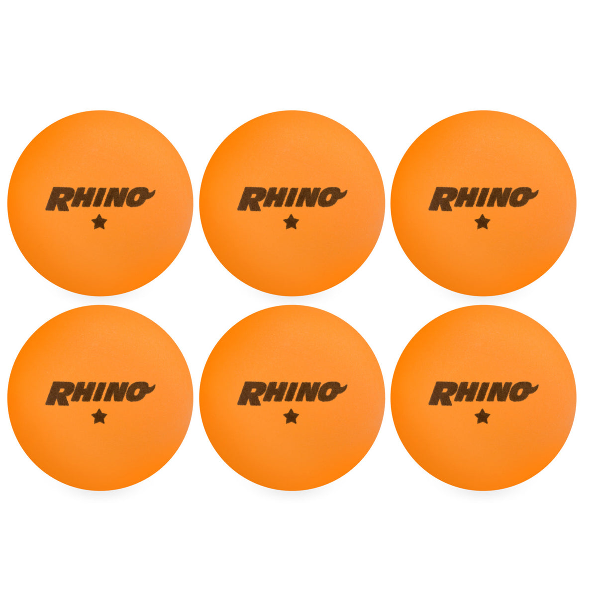Champion Sports 1-Star Table Tennis Balls - Pack of 6 - Orange