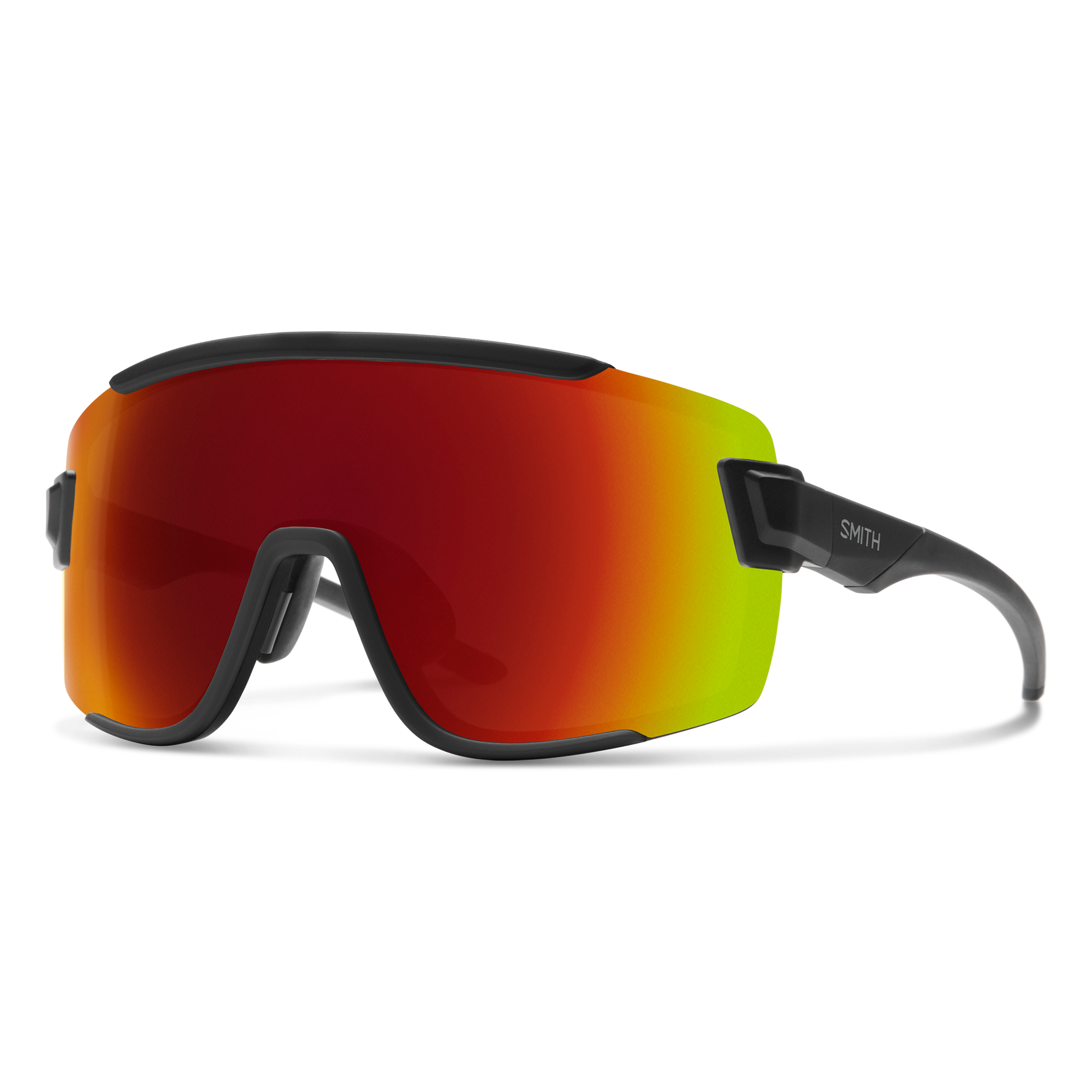 Smith Wildcat - Series '65 - Matte Black | ChromaPop Red Mirror