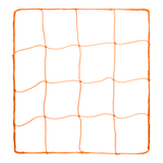 Champion Sports 2.5 mm Official Size Soccer Net - Pair - Orange