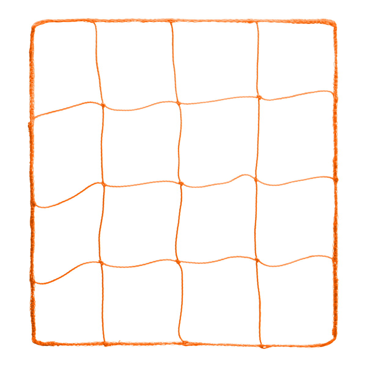 Champion Sports 2.5 mm Official Size Soccer Net - Pair - Orange