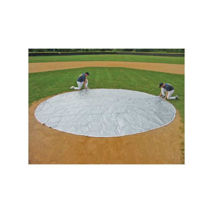 Cover Sports FieldSaver® Rain Spot Cover - 6 oz. Poly (Silver/White)