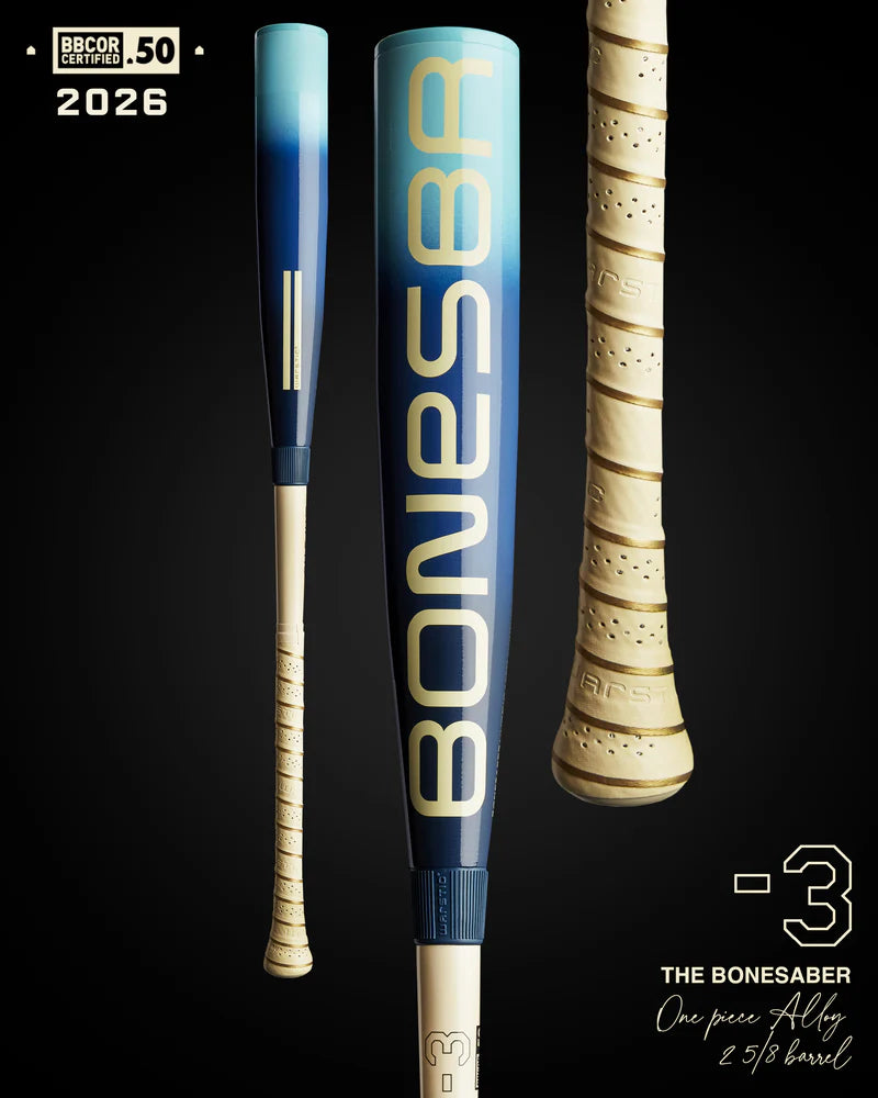 Warstic 2026 Bonesaber Hybrid Frostbite Limited Edition BBCOR Baseball Bat -3