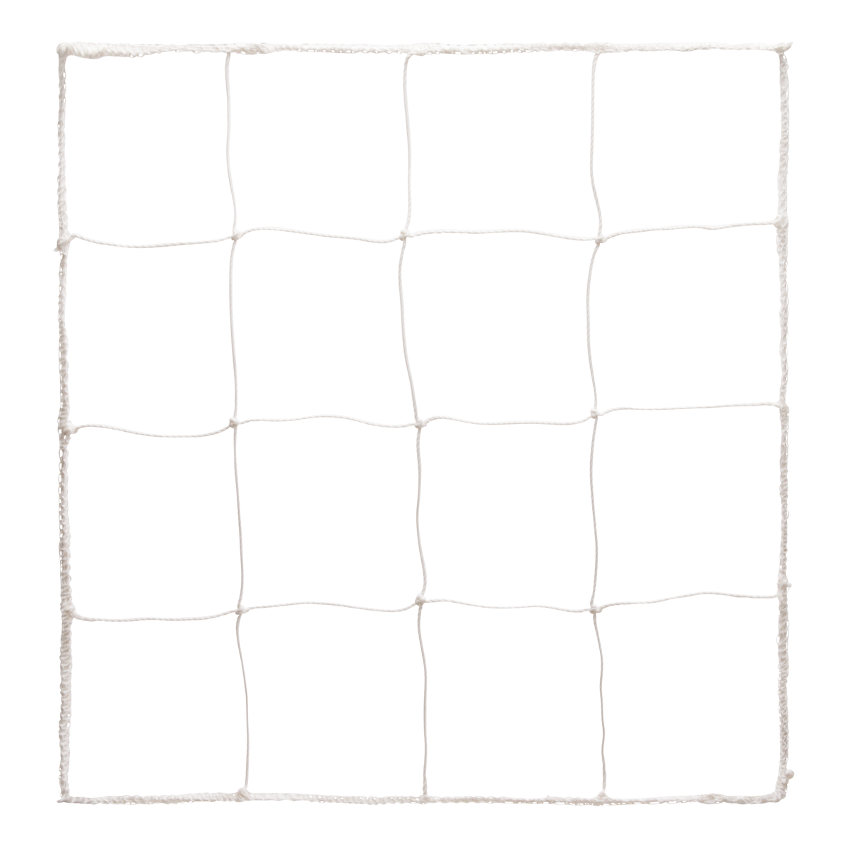 Champion Sports 3.0 mm Official Size Soccer Net - Pair - White