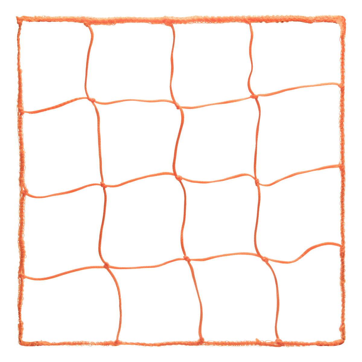 Champion Sports 4.0 mm Official Size Soccer Net - Pair - Orange