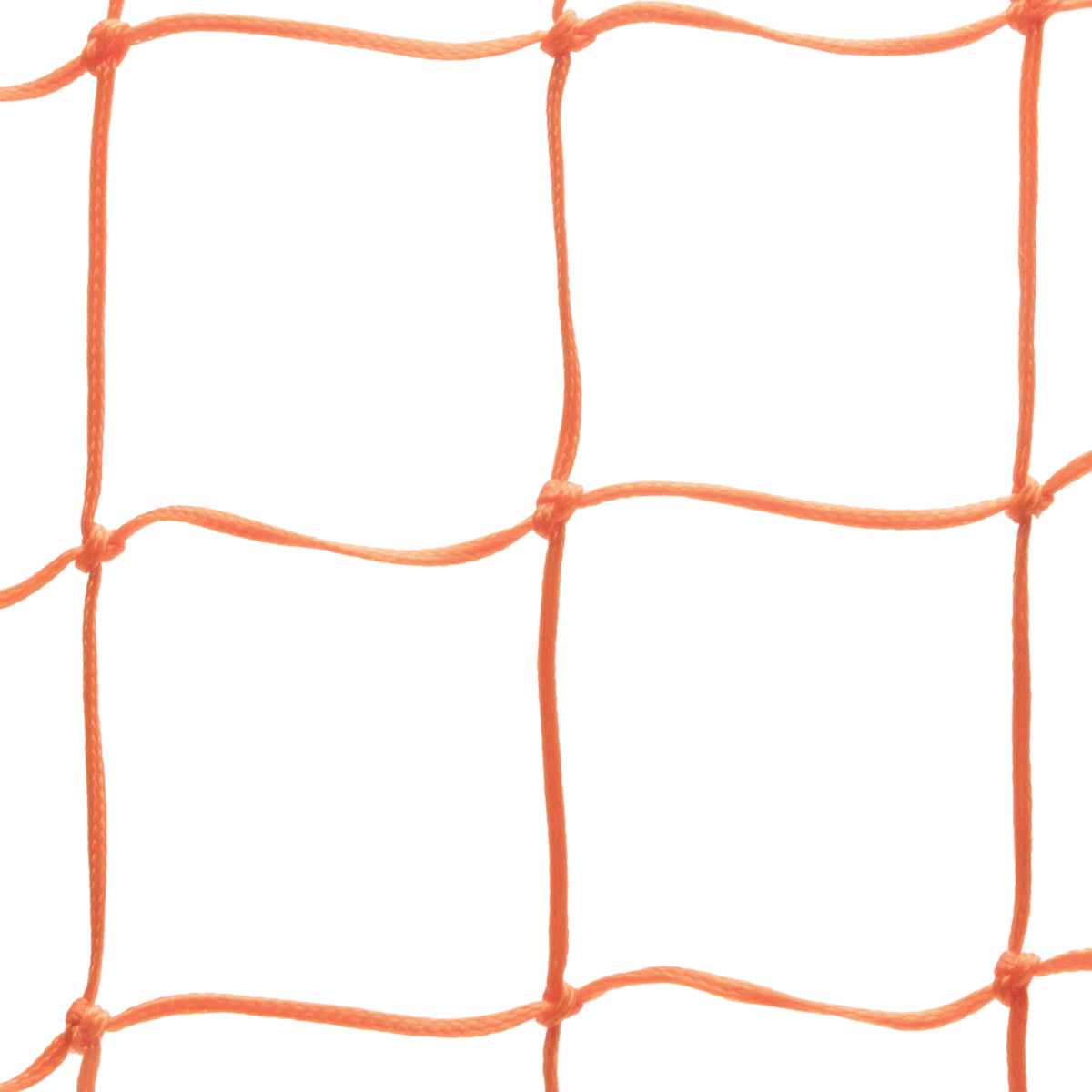 Champion Sports 6.0 mm Official Size Soccer Net, Orange - Pair
