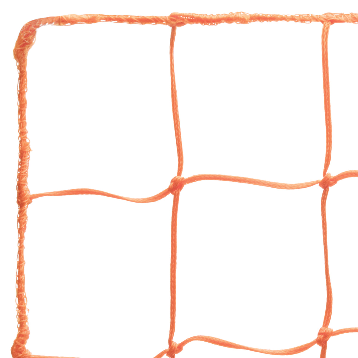 Champion Sports 6.0 mm Official Size Soccer Net, Orange - Pair