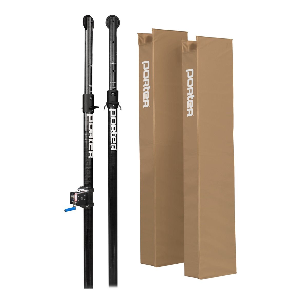 Porter Powr Carbon Ii VB End Standards; 3"; Pads