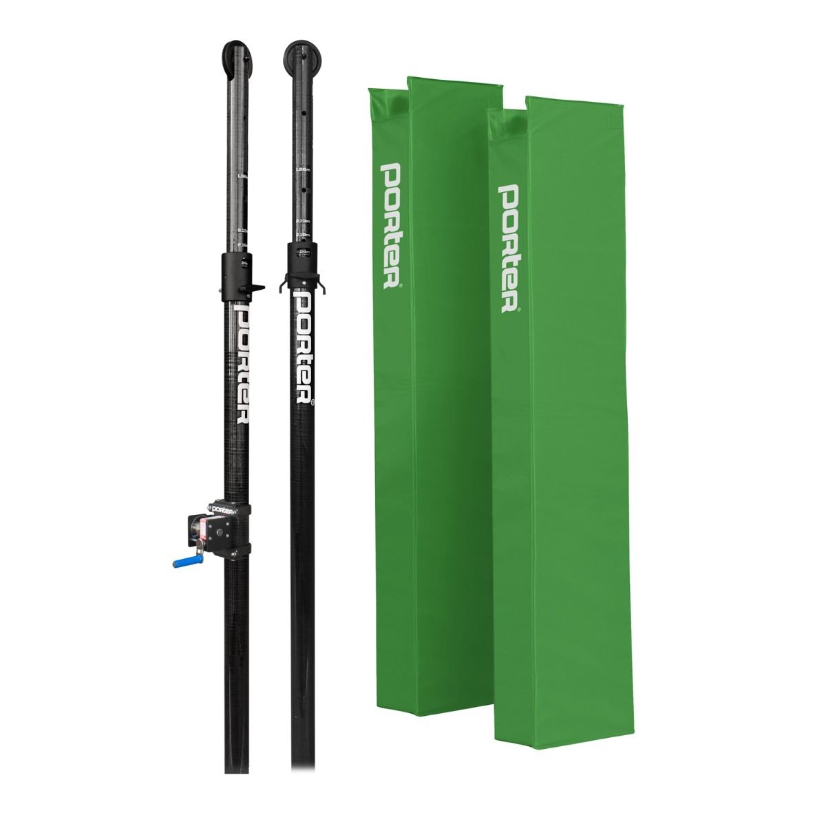 Porter Powr Carbon Ii VB End Standards; 3"; Pads