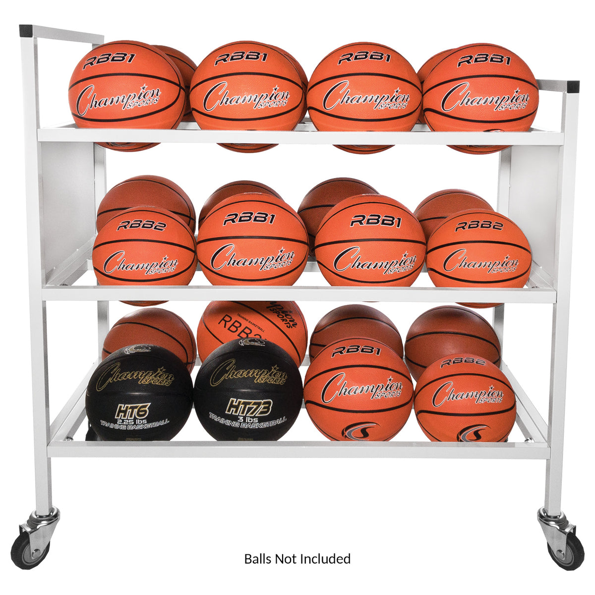 Champion Sports 24-Ball Double Wide Ball Cart