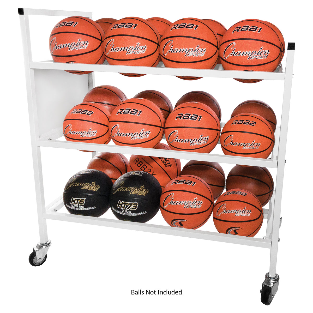 Champion Sports 24-Ball Double Wide Ball Cart