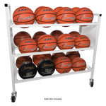 Champion Sports 24-Ball Double Wide Ball Cart