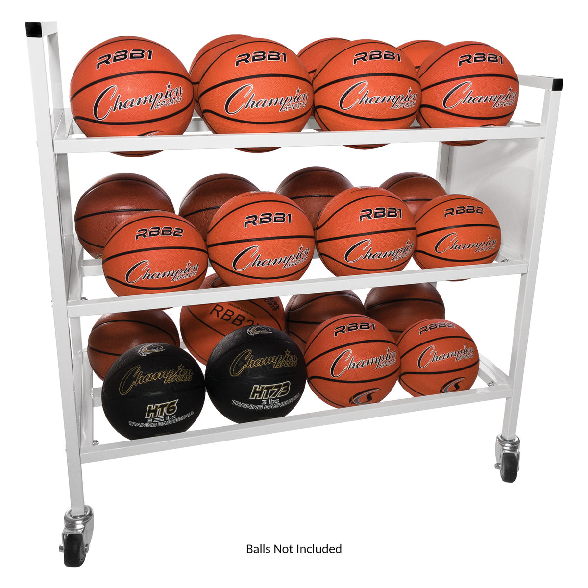 Champion Sports 24-Ball Double Wide Ball Cart