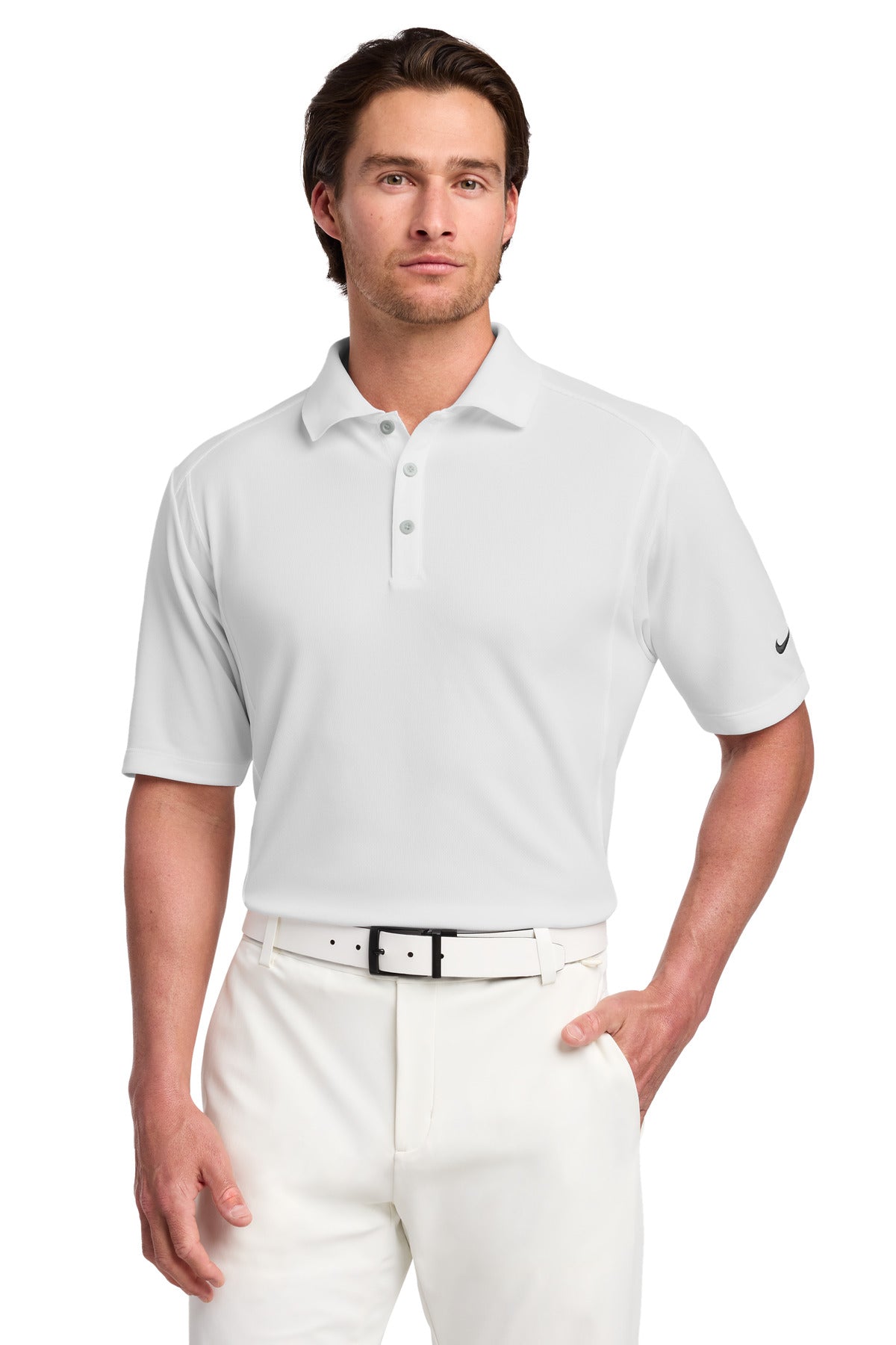 Nike Dri-FIT Classic Polo. - White