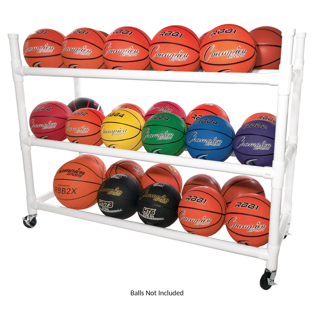 Champion Sports 30-Basketball Heavy-Duty Cart