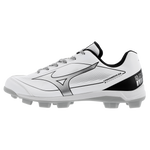 Mizuno CushionRevo Diamond TPU Cleat — White / Black