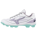 Mizuno CushionRevo Finch TPU Cleat — White / Lavender