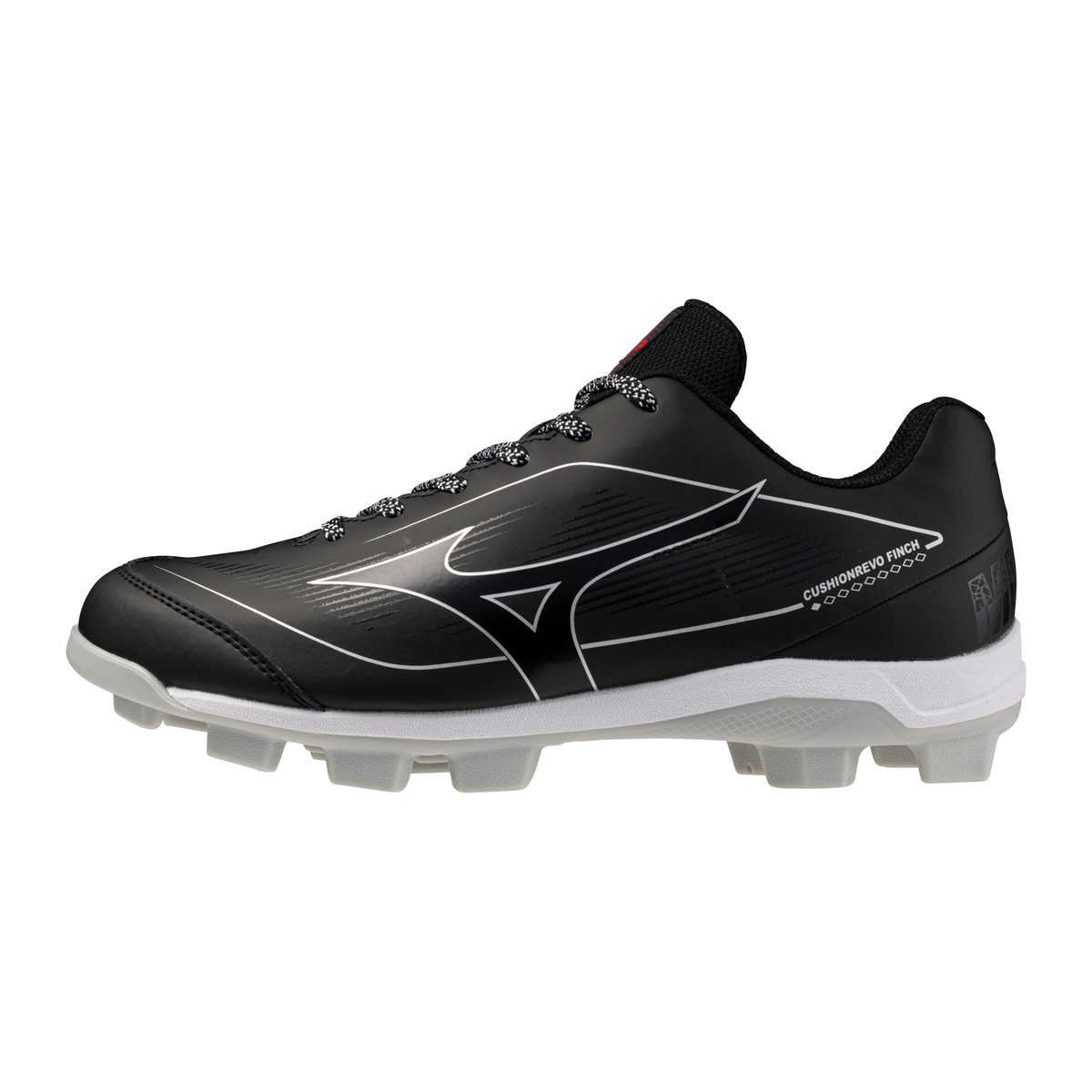 Mizuno CushionRevo Finch TPU Cleat — Black / White