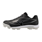 Mizuno CushionRevo Diamond JR Cleat — Black / White