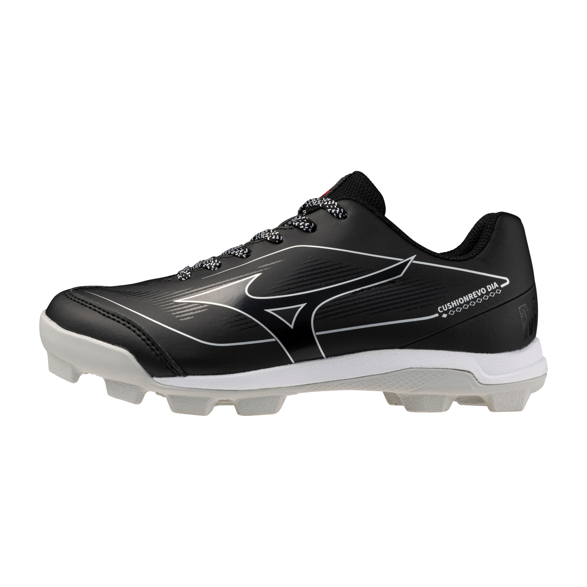 Mizuno CushionRevo Diamond JR Cleat — Black / White