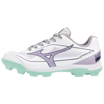 Mizuno CushionRevo Finch JR Cleat — White / Lavender