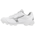 Mizuno CushionRevo Finch JR Cleat — White / Silver