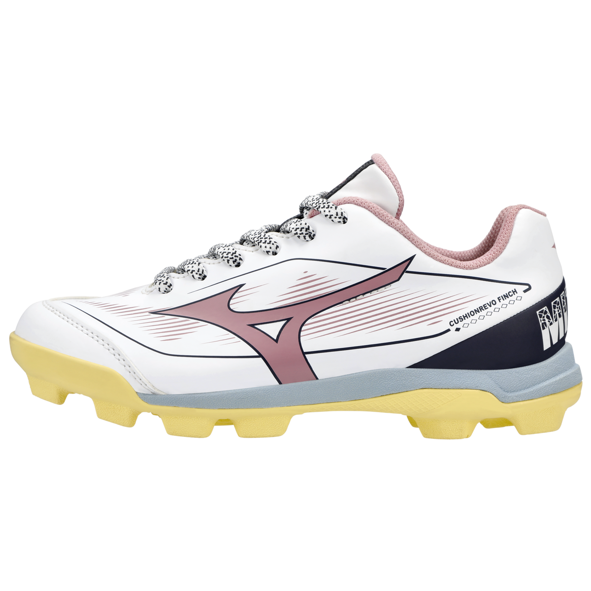 Mizuno CushionRevo Finch JR Cleat — Purple / Yellow