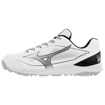 Mizuno CushionRevo Diamond Turf Shoe — White / Black