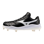 Mizuno Pro Select FP Metal Cleat — Black / White