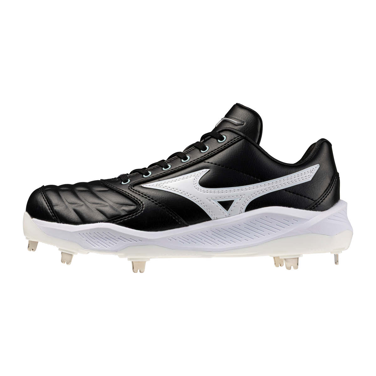 Mizuno Pro Select FP Metal Cleat — Black / White