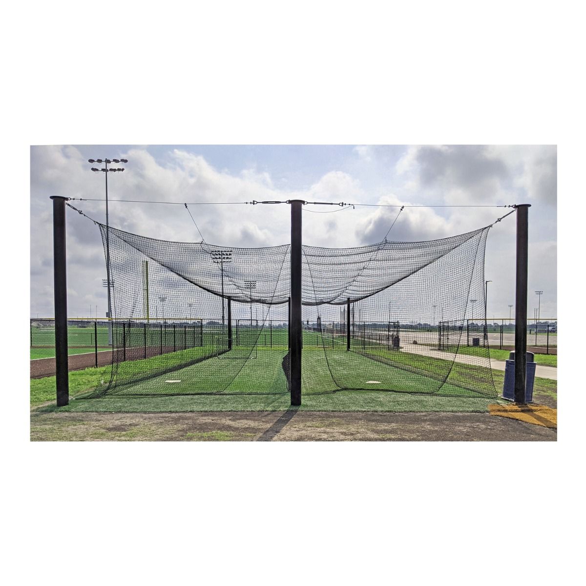 Porter Gill Batting Tunnel W/Net; Single; 55' Long