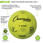 Champion Sports 3 Star Indoor Soccer Ball