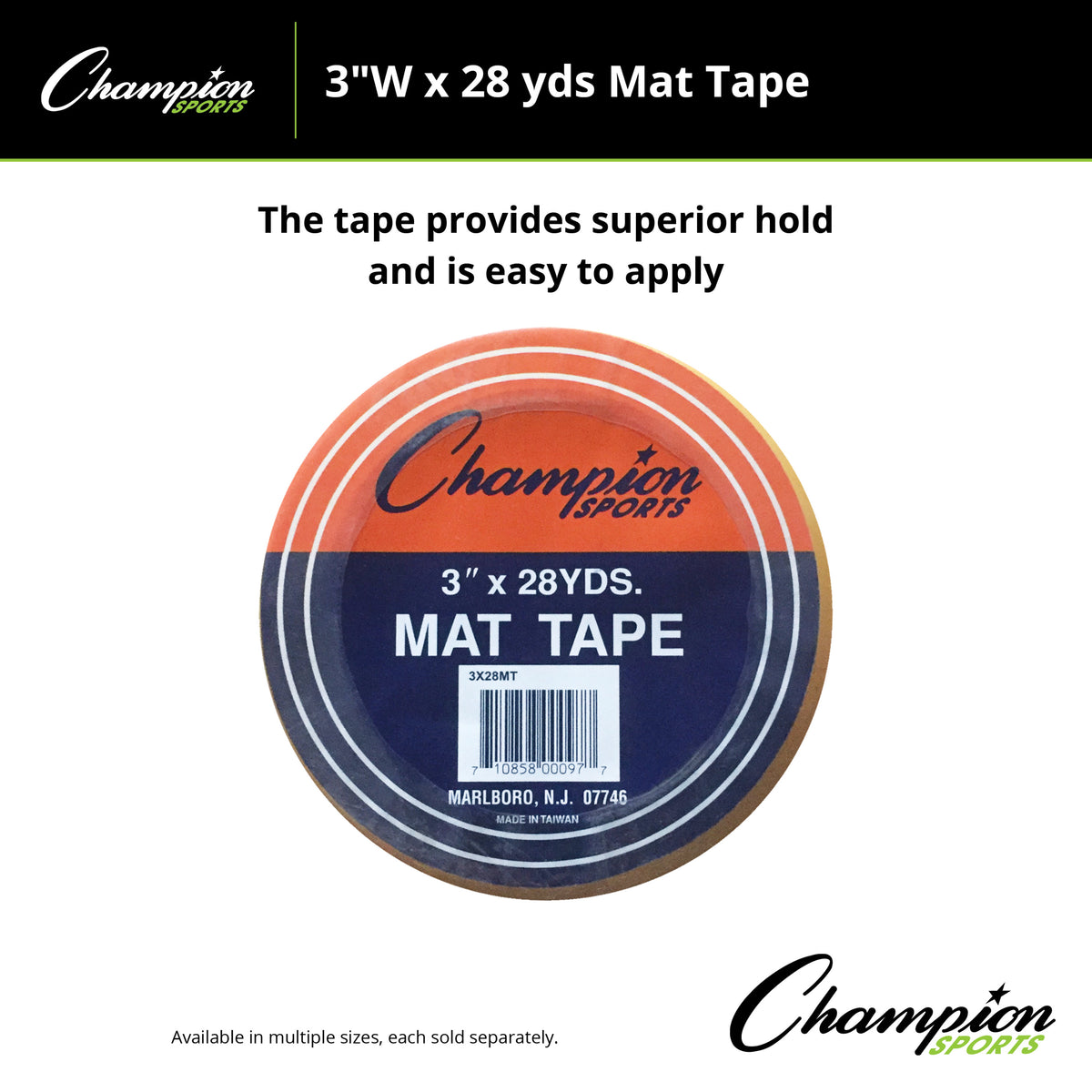 Champion Sports 3" Wide Mat Tape