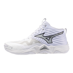 Mizuno Wave Momentum 4 Elite Mid — White / Metallic