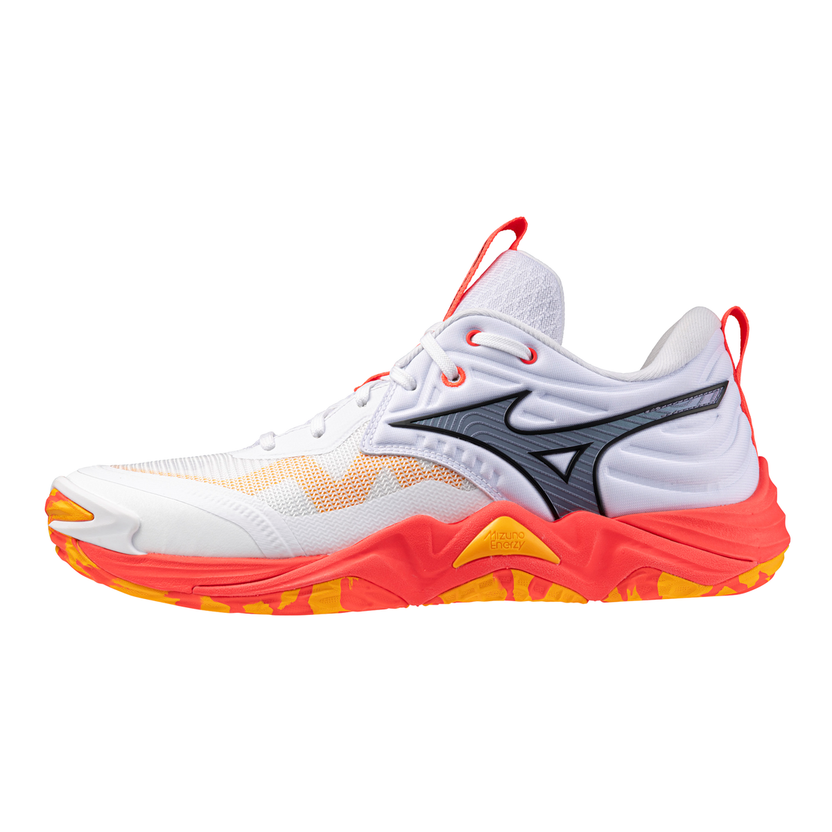 Mizuno Wave Momentum 4 Elite Unisex — White / Fiery Coral