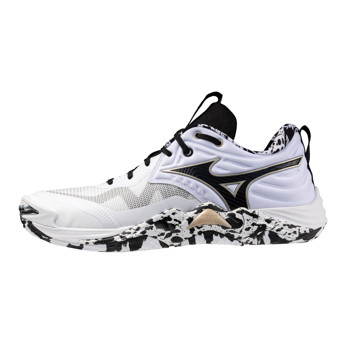 Mizuno Wave Momentum 4 Elite Unisex — White / Gold
