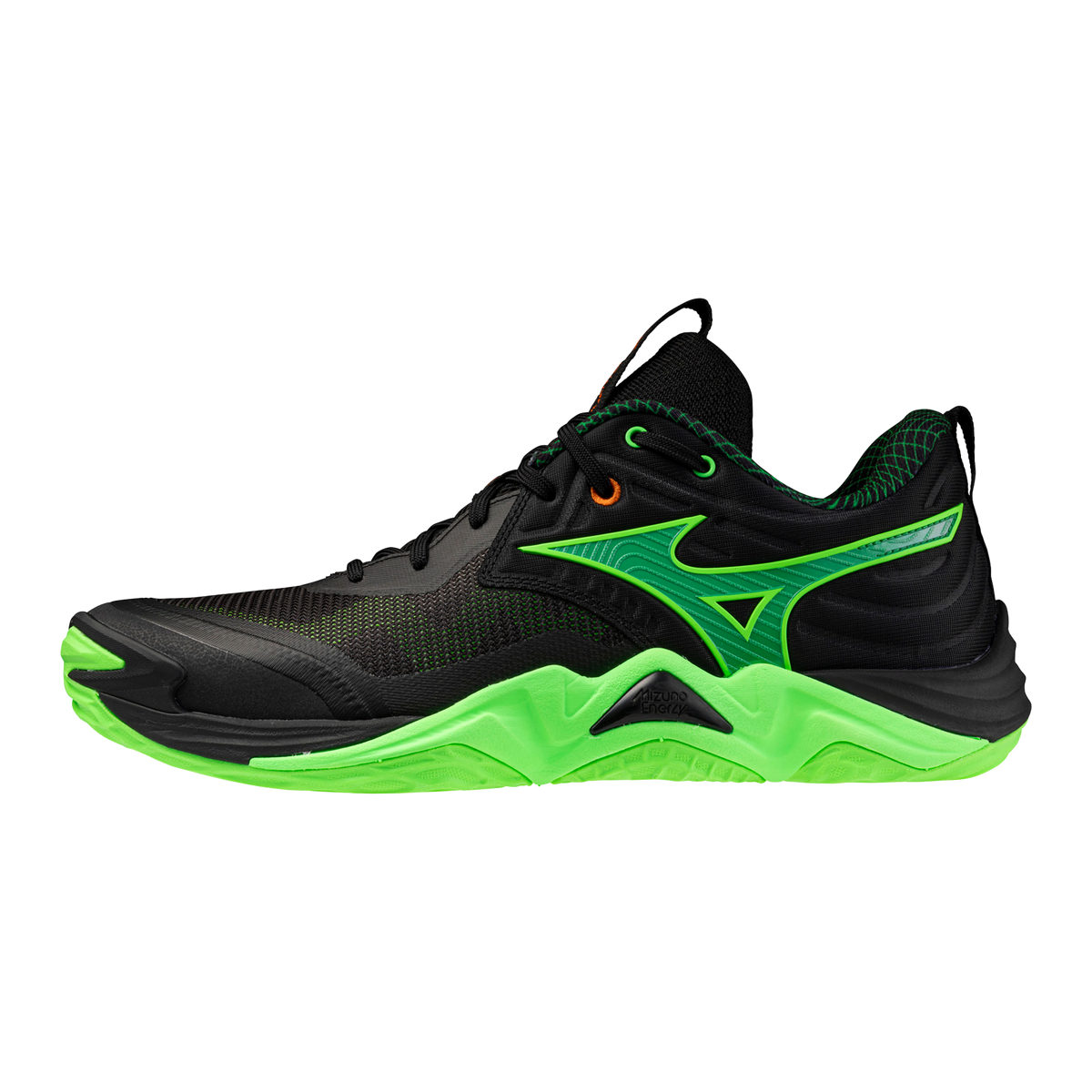Mizuno Wave Momentum 4 Elite Unisex — Black / Green