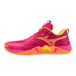 Mizuno Wave Momentum 4 Elite Unisex — Pink Tetra / Fortune Yellow