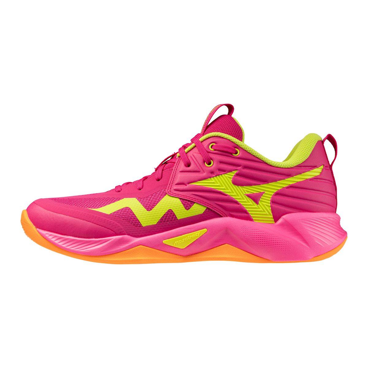 Mizuno Wave Momentum 4 Pro Womens — Pink Tetra / Fortune Yellow