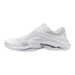 Mizuno Wave Lightning Elite Unisex — White / Silver