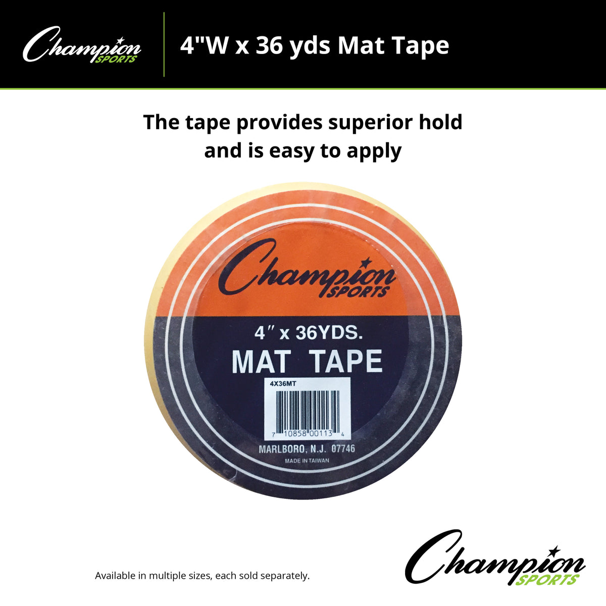 Champion Sports 4" Wide Mat Tape