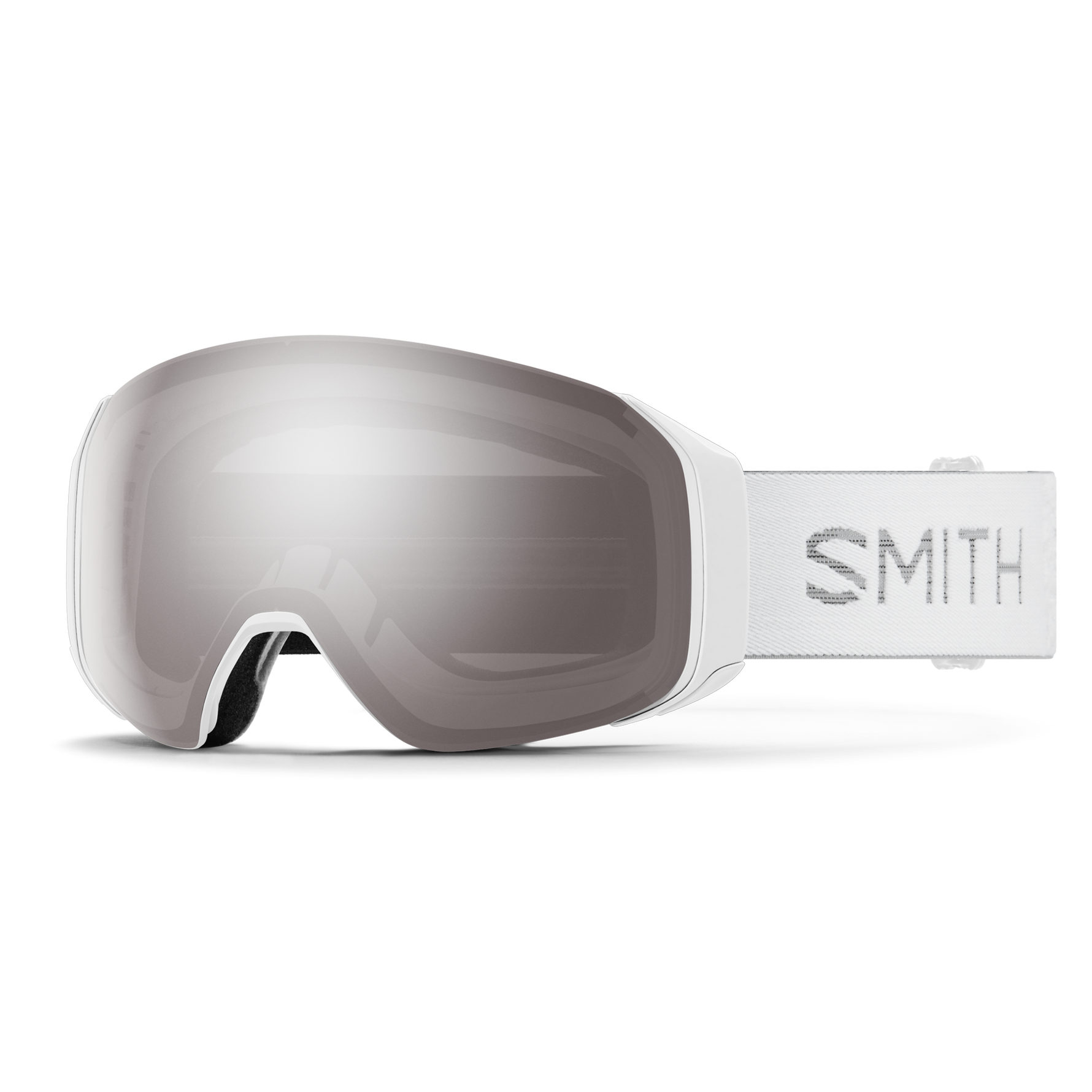 Smith 4D MAG S - White Chunky Knit | ChromaPop Sun Platinum Mirror