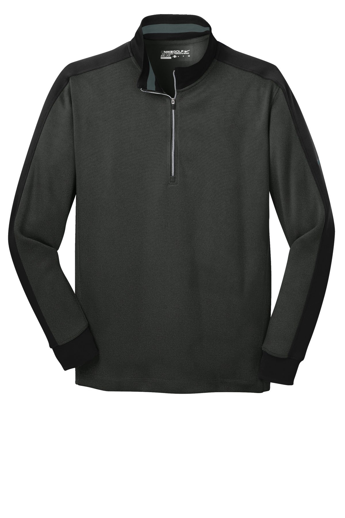 Nike Dri-FIT 1/2-Zip Cover-Up. - Anthracite Heather/ Black