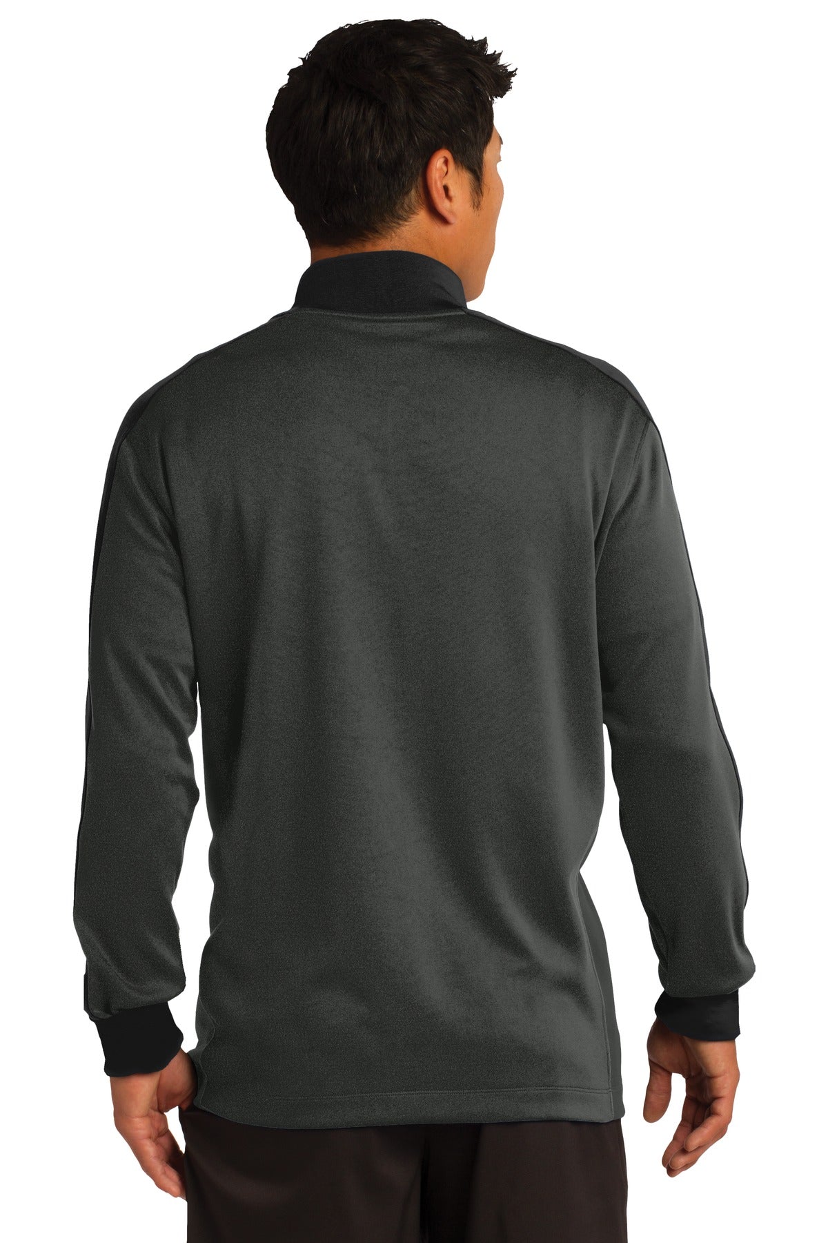Nike Dri-FIT 1/2-Zip Cover-Up. - Anthracite Heather/ Black