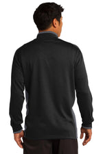Nike Dri-FIT 1/2-Zip Cover-Up. - Black/ Dark Grey/ White