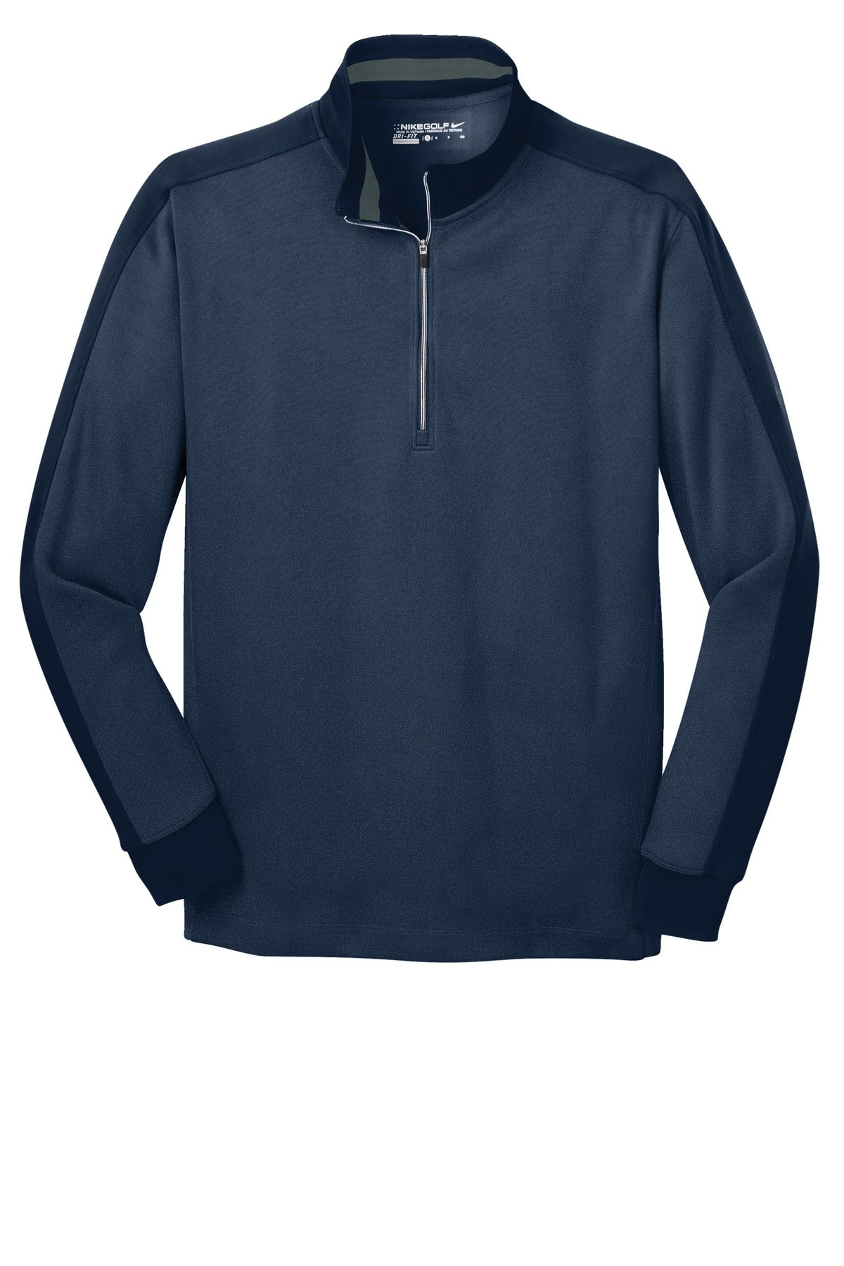 Nike Dri-FIT 1/2-Zip Cover-Up. - Midnight Navy Heather/ Midnight Navy